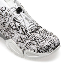Load image into Gallery viewer, VALENTINO Running Sneaker in satin fabric with allover logo print