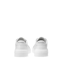 Load image into Gallery viewer, VALENTINO Sneaker Lace Up in white hide and laser logo detail