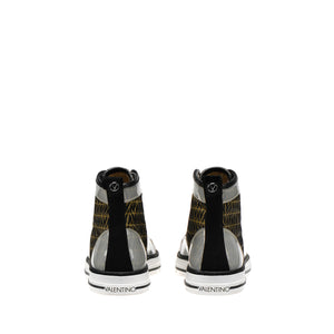 VALENTINO High Top Sneaker in multicolor monogram fabric