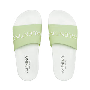 VALENTINO Slider sandal in green PVC