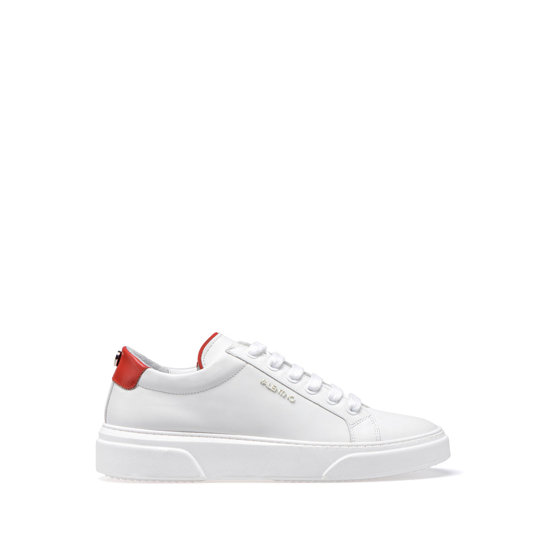 Valentino Man Sneakers in White and Red Leather I New Collection 