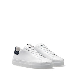 VALENTINO Sneakers Lace-Up in blue and white calf
